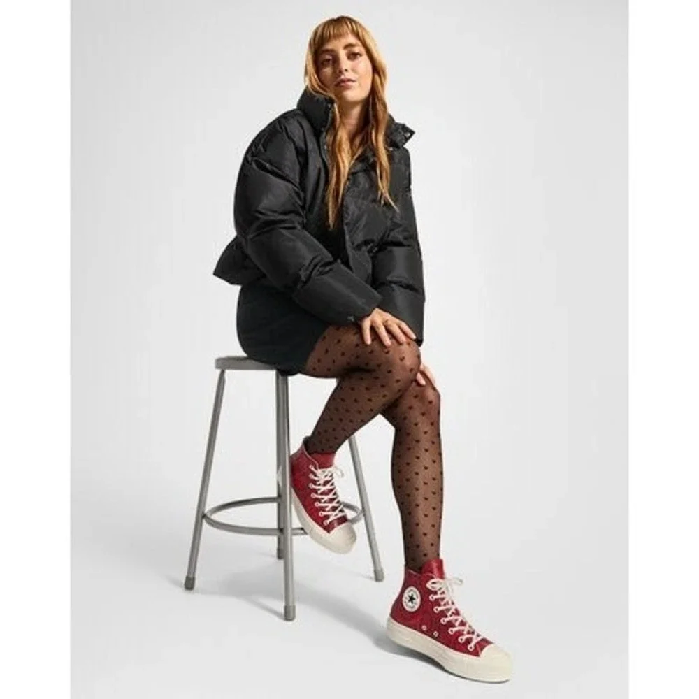 Converse Chuck Taylor All Star Lift Hi Womens Size 7 Red Snakeskin Platform NEW - Picture 4 of 11